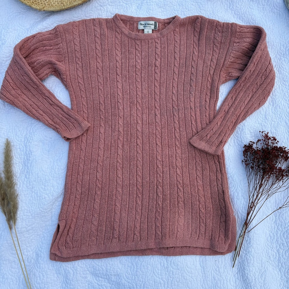 Pink Cable Knit Sweater - Picture 4 of 10